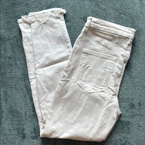 Women's Ripped White Jeans